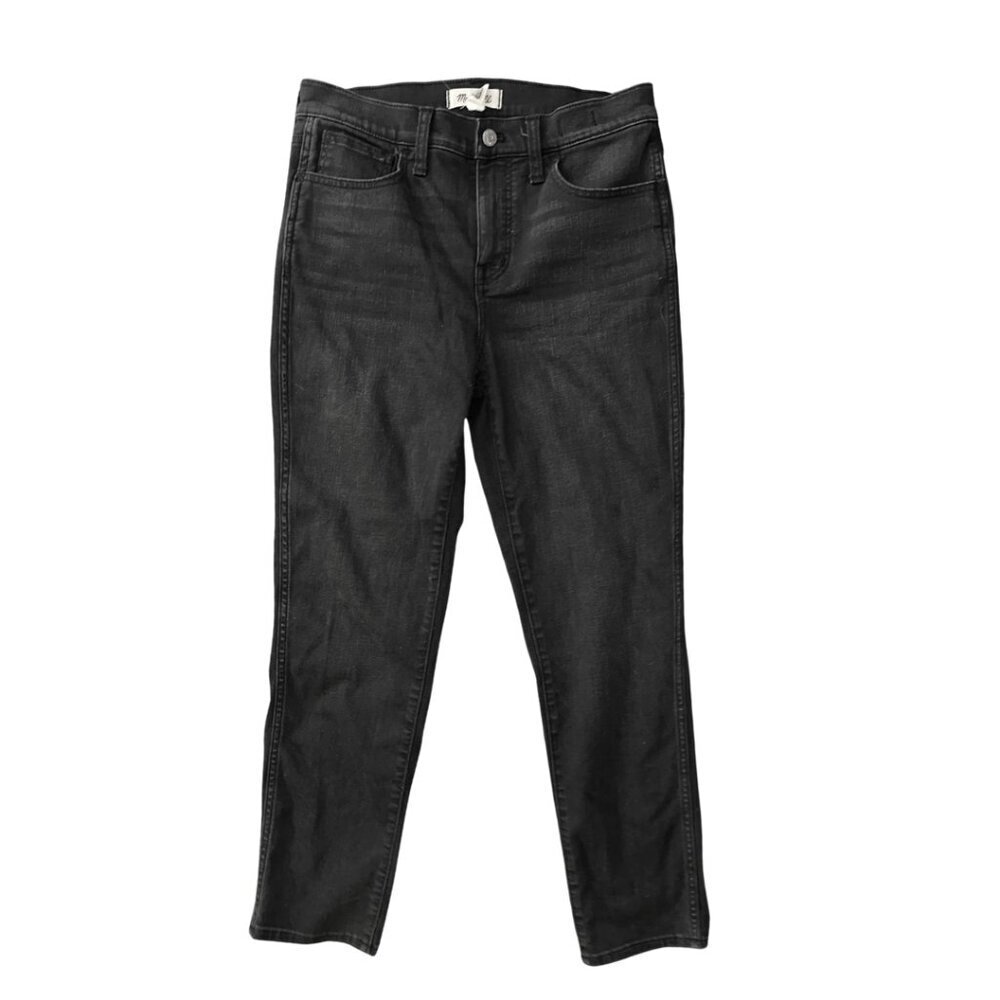 Madewell Black Mid Roadtripper Stovepipe Rise Straight Leg Jeans Women Size 29